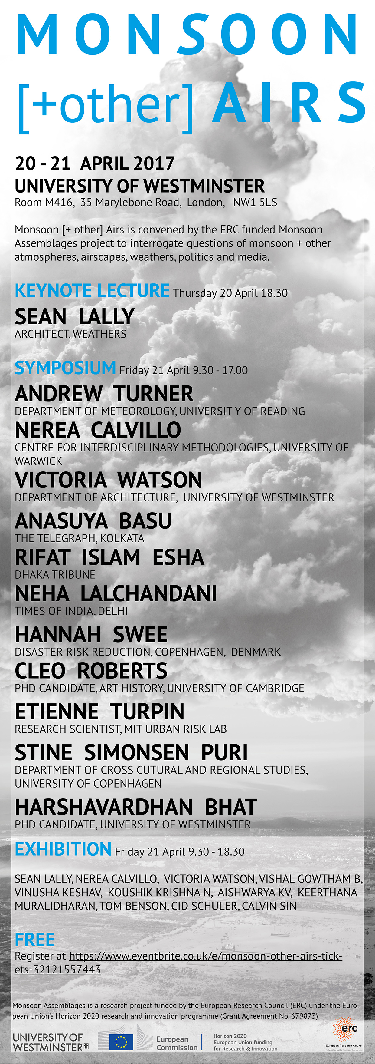 Symposium: Monsoon [+other] Airs, 20-21 April, University of Westminster, Marylebone Campus, M416