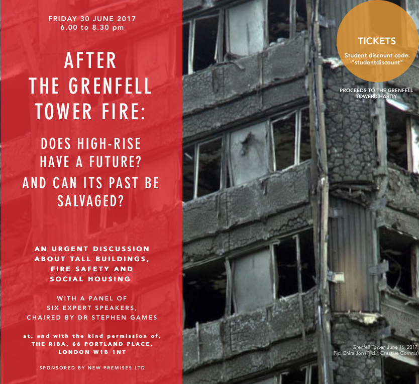 RIBA Event: After the Grenfell Tower Fire, 30th June, 6.00pm-8.30pm