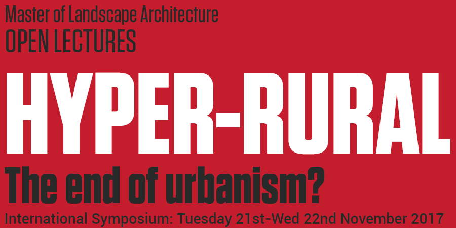 Ben Stringer at Hyper Rural: The End of Urbanism, International Symposium at the MMU