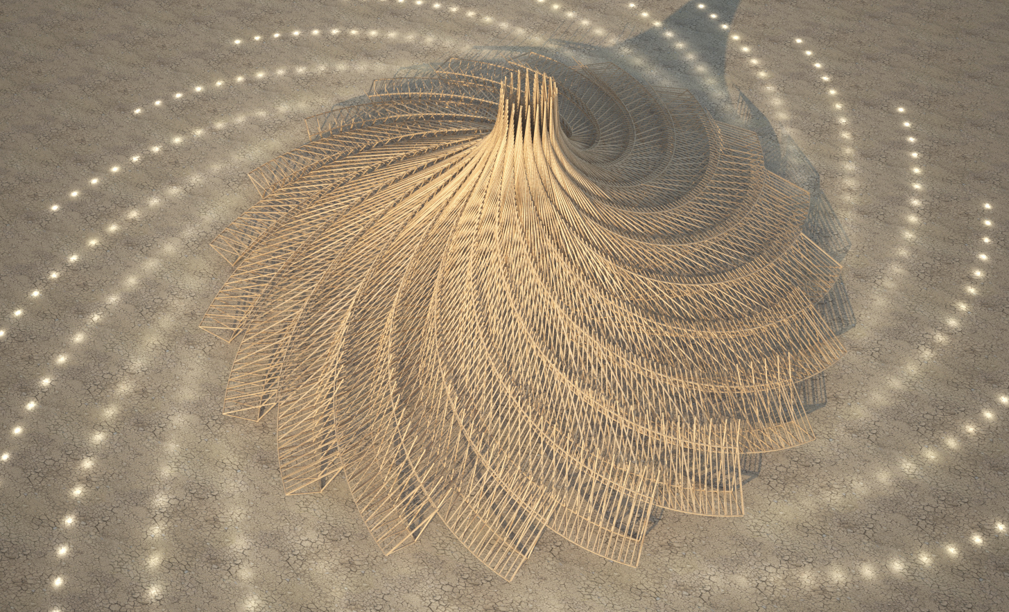 Arthur Mamou-Mani’s Galaxia Wins Burning Man 2018 Temple Design Competition