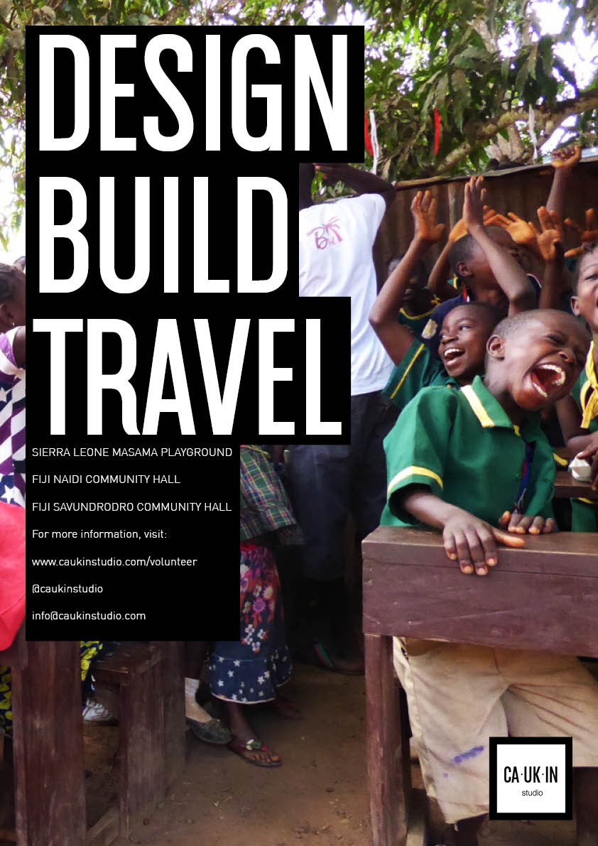 Volunteering Opportunity – Caukin Studio’s “Design, Build, Travel” Project