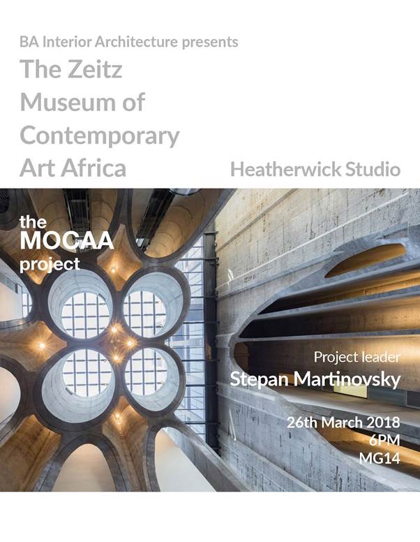 BAIA: Lecture by Stepan Martinovsky, Heatherwick Studio, Monday 26th March, MG14, 18:00