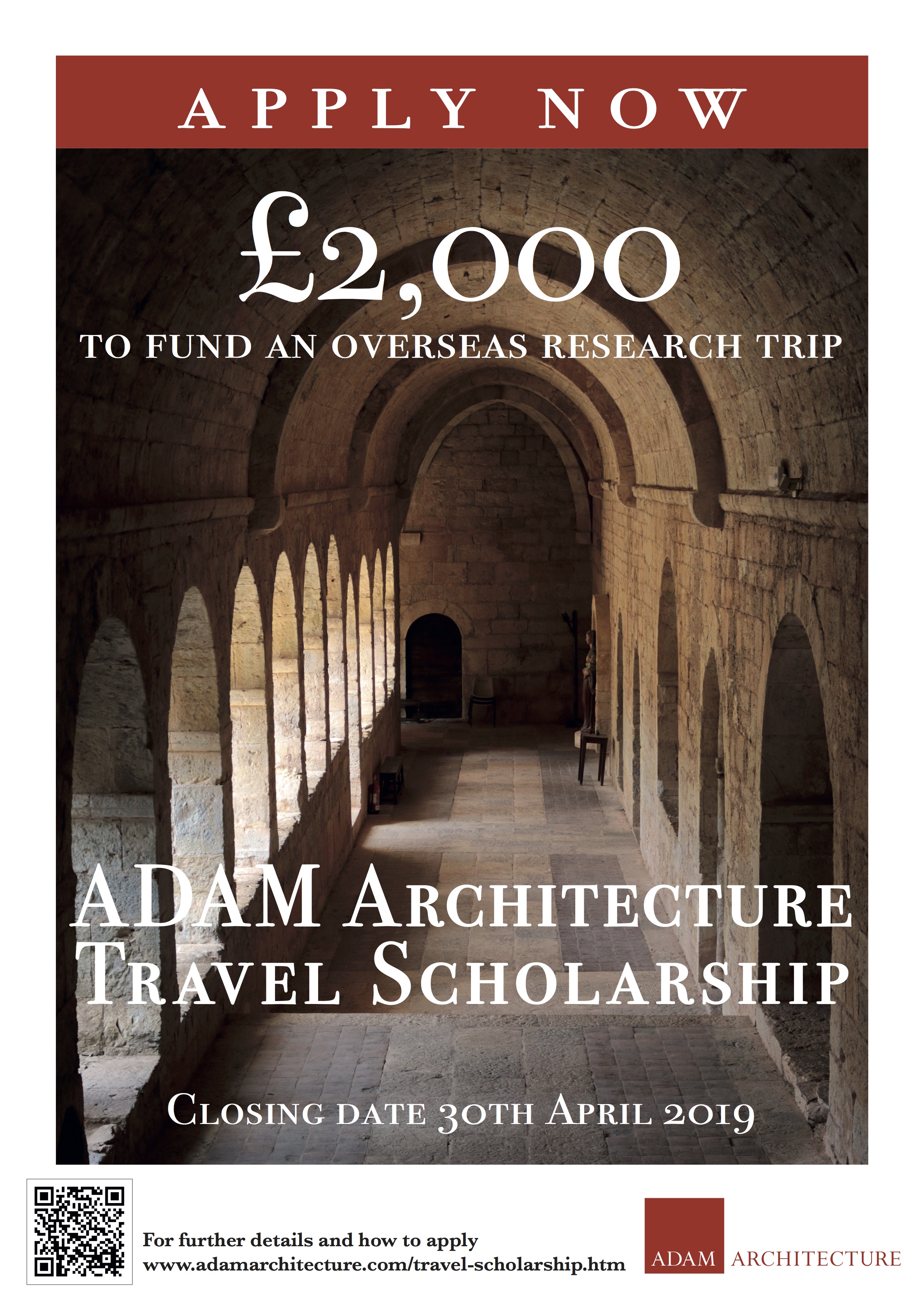 ADAM Architecture Travel Scholarship_ Deadline: April 30, 2019
