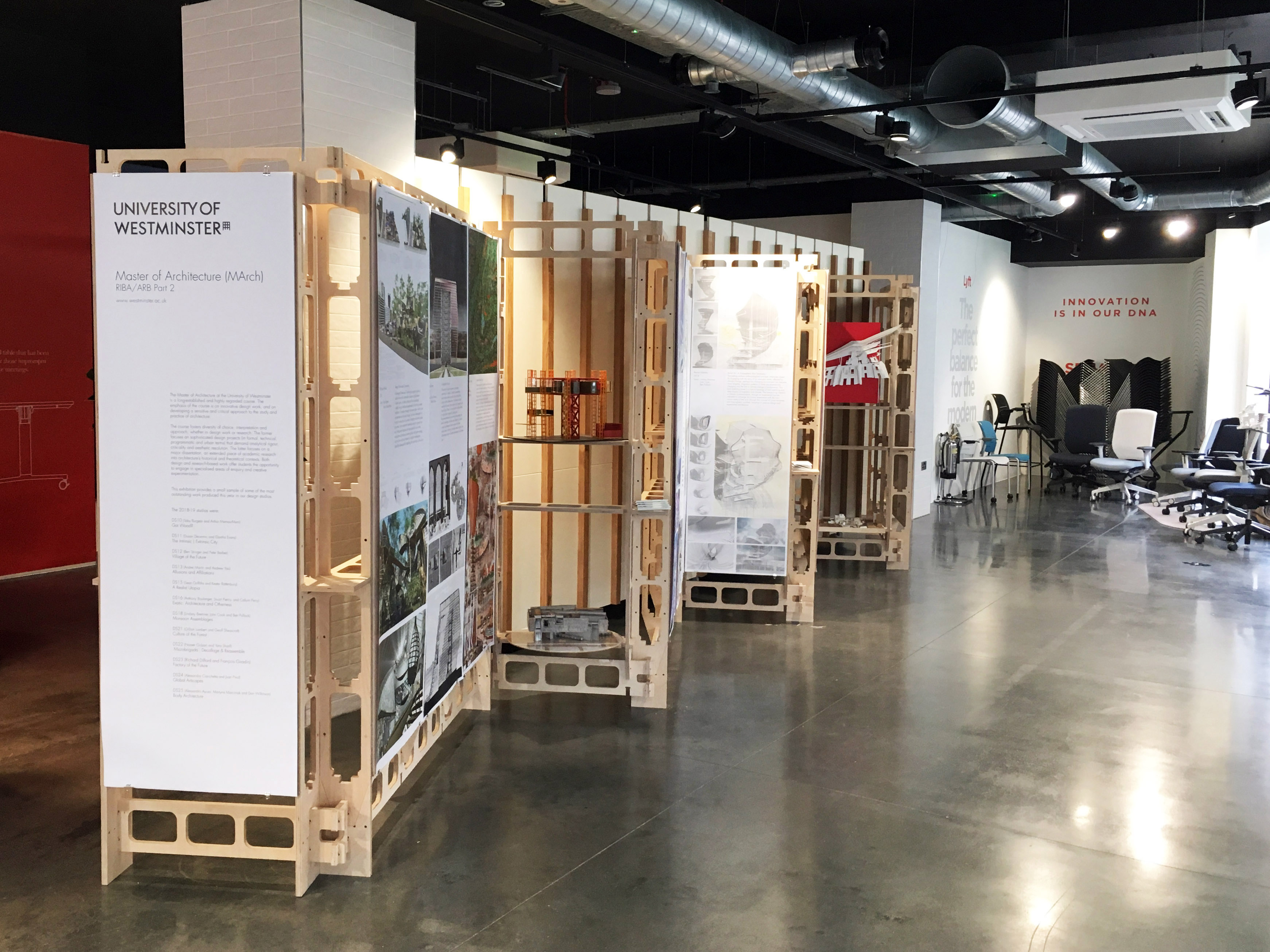 SA+C MArch students’ work at Blueprint for the Future _ 9-11 July, Senator Showroom in Clerkenwell