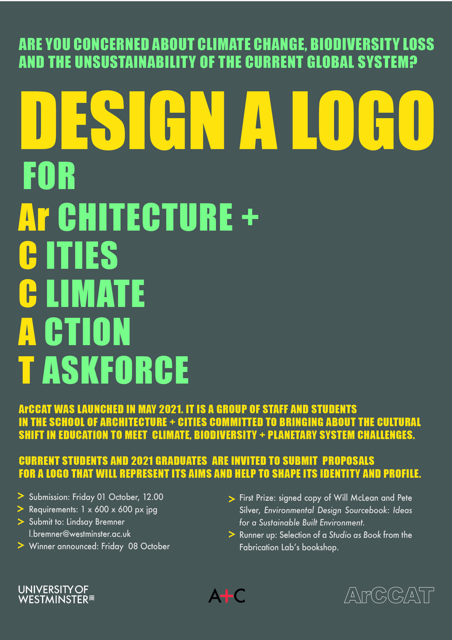 ArCCAT LOGO design challenge – Deadline extended till Monday, October 11 at 12pm (BST)