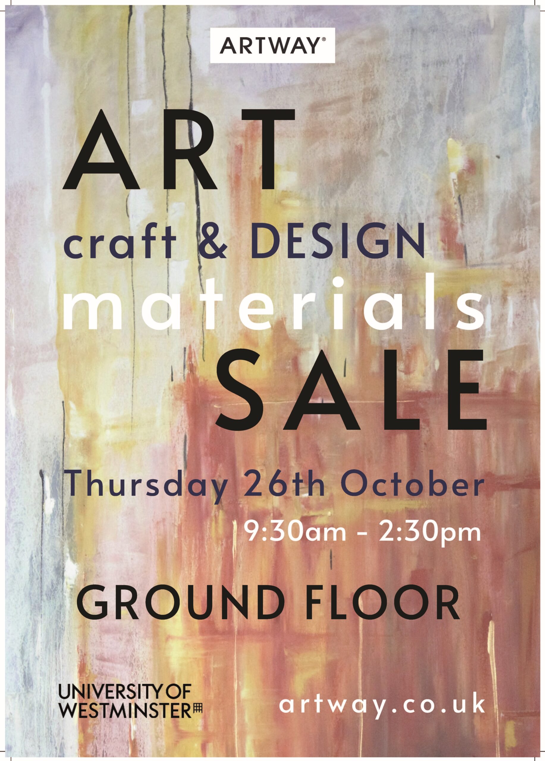 Art, Craft & Design Materials Sale | Thursday, October 26 from 09:30 to 14:30 (BST), Marylebone Podium (ground floor)